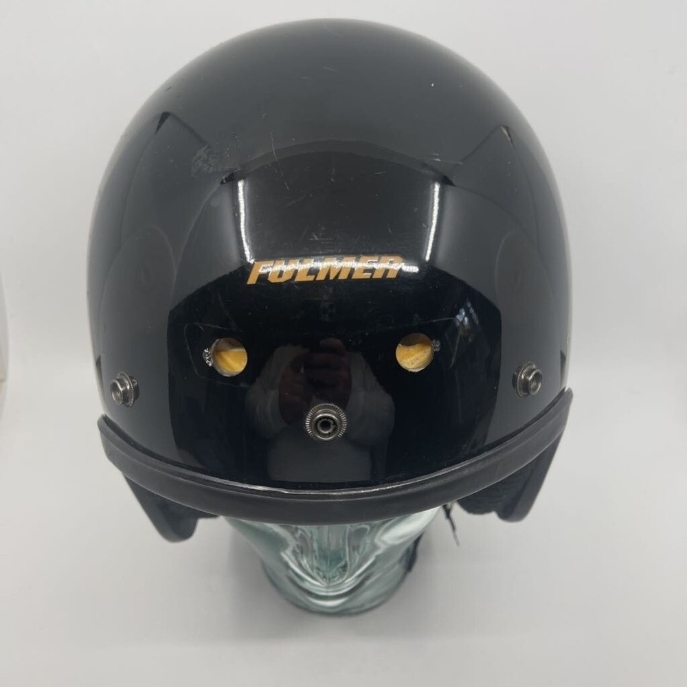 Fulmer AF-20 Motorcycle Helmet‎ Adult Large Black Good Open Face DOT Approved - Picture 2 of 10